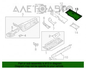 Protecție pentru podea Audi A6 C7 12-18, nou, original OEM