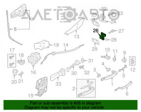 Петля двери верхняя передняя левая Audi A6 C7 12-18