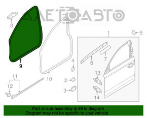 Уплотнитель дверного проема передний левый Audi A6 C7 12-18
