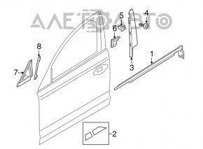 Capac usa fata stanga Audi A6 C7 12-18 zgarieturi