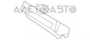 Emblema cu inscripția "quattro" de pe grila radiatorului Audi A6 C7 12-15 pre-restilizare.