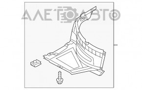 Bara de protecție față stânga față Audi A6 C7 12-15 pre-restilizare nouă OEM originală