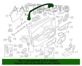 Capac usa interioara superioara fata stanga Audi A6 C7 12-18