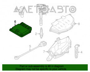 Modulul ECU al motorului Audi A6 C7 12-18 2.0 AWD