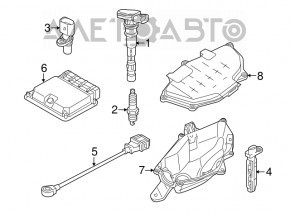 Modulul ECU al motorului Audi A6 C7 12-18 2.0 AWD