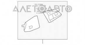 Butonul de control de pe volanul Audi A6 C7 12-18, complet fără încălzirea volanului