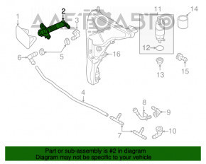 Injectoarele de spălare a farurilor stânga Audi A6 C7 12-18