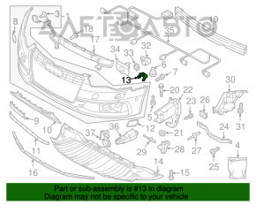 Suport grilaj radiator stânga Audi A6 C7 12-15 pre-restilizare, nou, original OEM.