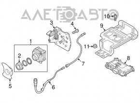 Кронштейн передней камеры Audi A6 C7 16-18 рест