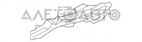 Suport toba toba stanga Audi A6 C7 16-18 rest nou original OEM