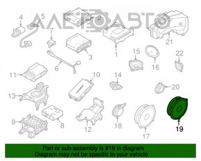 Difuzor spate stânga Audi A6 C7 12-18