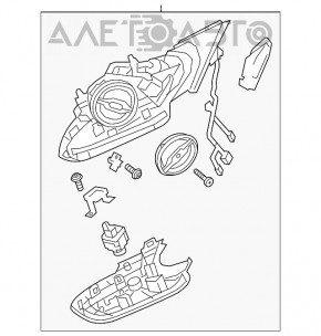 Зеркало боковое правое Audi A6 C7 12-18