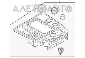 Panoul de control MMI Audi A6 C7 12-16 cu ecran tactil, crom lucios