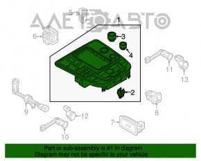 Панель управления MMI Audi A6 C7 16-18 рест, царапины