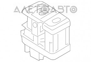 Butonul de parcare P pentru Audi A6 C7 12-18 s-a întunecat cromat