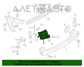 Suportul pentru bara spate sub stopul stâng Audi A6 C7 16-18, nou, original OEM