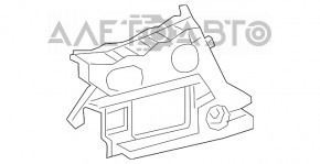 Suportul de prindere a barei spate sub stopul din stânga pentru Audi A6 C7 16-18 restilizat s-line.