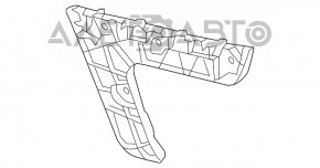 Suportul pentru bara spate stânga exterioară Audi A6 C7 12-15 pre-restilizare, nou, original OEM.