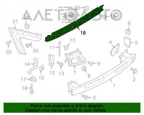 Suportul central pentru bara spate Audi A6 C7 16-18 restilizat.