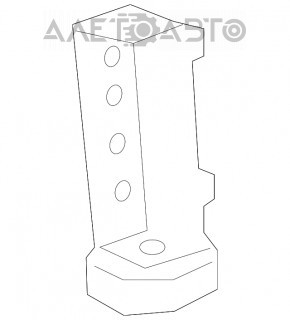 Suportul pentru bara spate stânga internă Audi A6 C7 16-18, nou, original OEM.