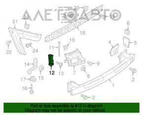 Suportul pentru bara spate dreapta interna Audi A6 C7 16-18, nou, original OEM