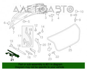 Deschidere automată a portbagajului pentru Audi A6 C7 12-18