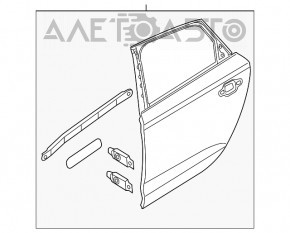 Ușă asamblată spate stânga Audi A6 C7 12-18