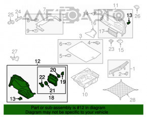 Capotă arc stânga Audi A6 C7 12-15 pre-restilizare, negru