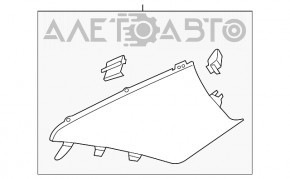 Capac spate stânga pentru Audi A6 C7 12-18, negru