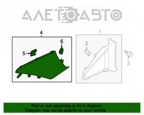 Capac spate stânga pentru Audi A6 C7 12-18, negru