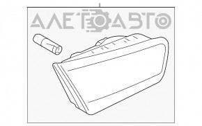 Lampa interioară pentru capacul portbagajului stânga Audi A6 C7 12-15 pre-restilizare.