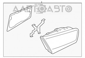 Lampa interioară pentru capacul portbagajului dreapta Audi A6 C7 16-18 restilizat.