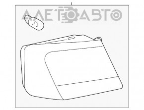 Lampa exterioară aripă stângă Audi A6 C7 12-15 pre-restilizare