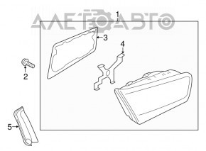 Dop lampă interioară stânga Audi A6 C7 16-18 rest nou original OEM