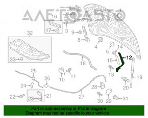 Петля капота левая Audi A6 C7 12-18 OEM