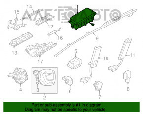 Airbagul de pasager din bordul Audi A6 C7 12-18