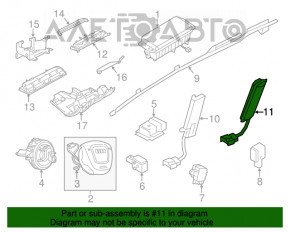 Airbagul pentru scaunul din spate dreapta Audi A6 C7 12-18