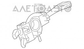 Comutatorul de sub volan pentru chitara asamblat pentru Audi A6 C7 12-18, nou, original OEM.