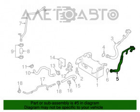 Racordul de racire a cutiei de viteze automata pentru Audi A6 C7 12-14 AWD