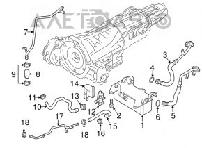 Racordul de racire a cutiei de viteze automata pentru Audi A6 C7 12-14 AWD