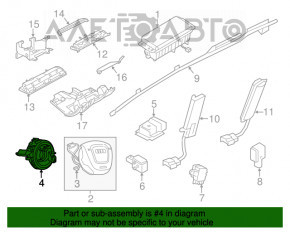 Cablu de direcție cu senzor de unghi de virare pentru Audi A6 C7 16-18 restilizat