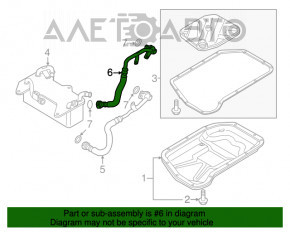 Racordul de racire a cutiei de viteze automata pentru Audi A6 C7 15-18 AWD