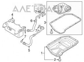 Racordul de racire a cutiei de viteze automata pentru Audi A6 C7 15-18 AWD