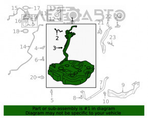 Rezervor de combustibil VW Jetta 19- 2.0T