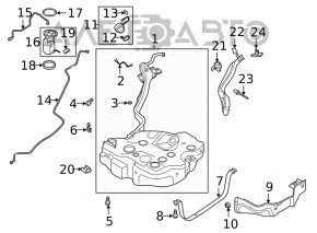 Rezervor de combustibil VW Jetta 19- 2.0T