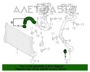 Tubul de admisie de aer dreapta pentru VW Jetta 19- 2.0T