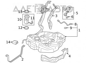 Топливный насос бензонасос VW Jetta 19- 2.0T