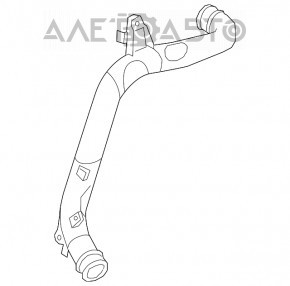 Патрубок воздушный левый средний VW Jetta 19- 2.0T