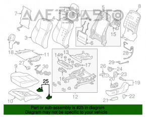 Накладка салазок водительского сиденья передняя левая Toyota Avalon 13-18