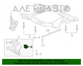 Silențios braț inferior în fața dreapta GMC Terrain 18 - nou original OEM